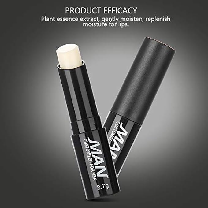MAN MEN LIPSTICK, 4G MEN ALOE BEEWAX EXTRACT HONEY LIPSTICK LIP BALM MOISTURIZING NOURISHING LIP GLOSS FOR LIP CARE - Image 3
